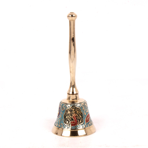 Indian Manufacturer Supplier's New Arrival Vintage Brass Hand <b>Bell</b> Exclusive Metal <b>Bells</b> Decor Custom Designed Indian Origin - Product Image 2