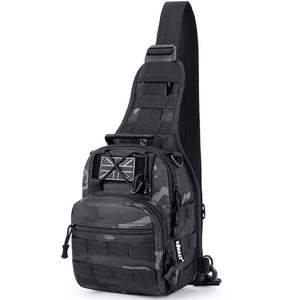 Sac bandoulière Ranger - Sac messager noir BTP, sac à bandoulière, mini sac tactique, bretelles réglables, camouflage personnalisé - Product Image 1