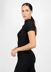 Women Horse Riding Training Shirt Lightweight Short Sleeve Breathable Stretch Fabric Athletic Equestrian OEM Service - Product Image 3