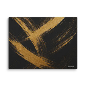 Modern Abstract Gold Brushstroke <b>Canvas</b> Art by Golden Echo Elegant Modern Abstract Gold Brushstroke <b>Canvas</b> Art by Golden Echo - Product Image 1