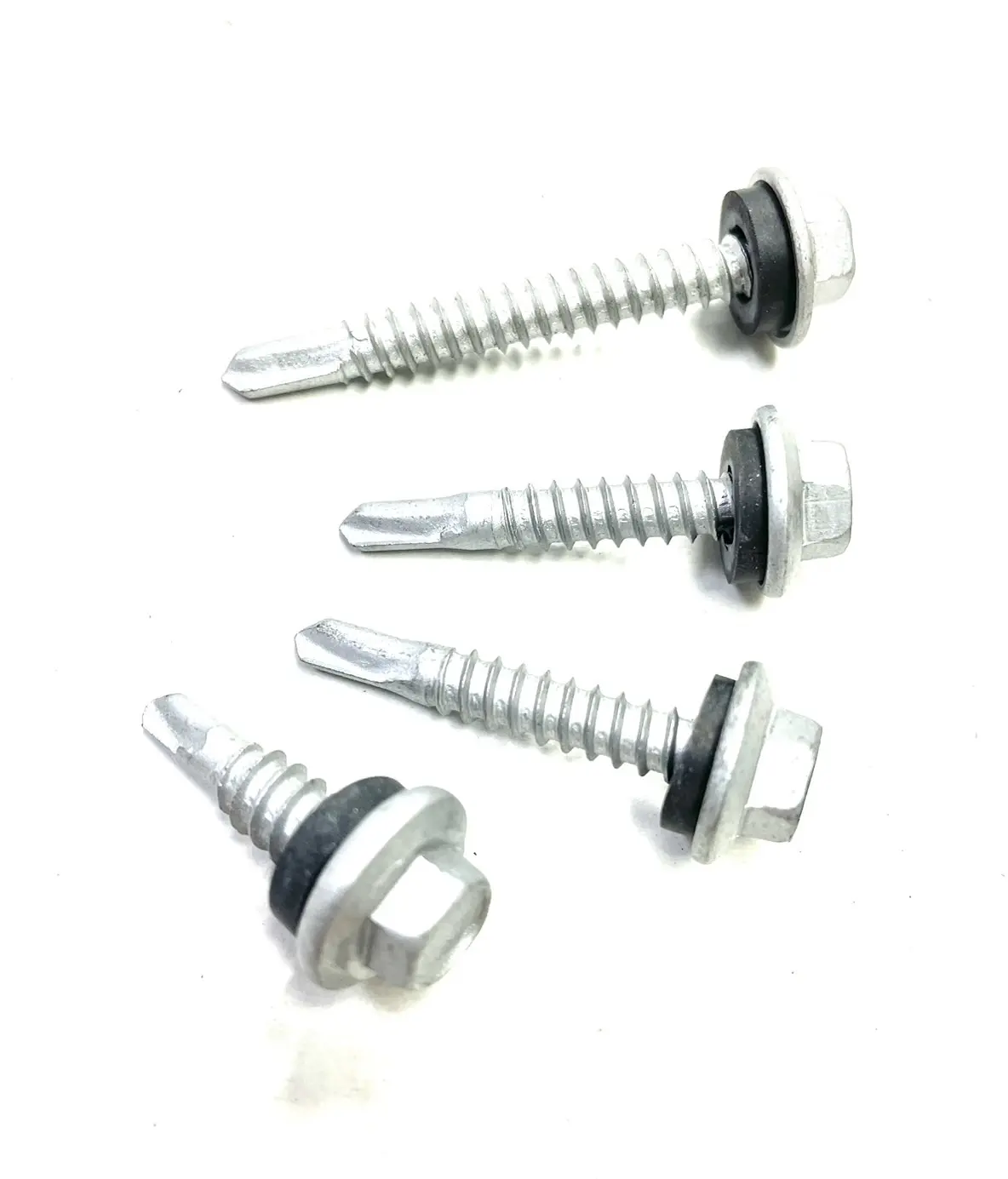 Roofing Screws -hex flange washer head with epdm washers made in Taiwan Self drilling point