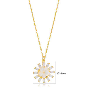 Yumfeel — collier pendentif à fleurs tendance, bijou Collection été, en argent Sterling 925, vente en gros - Product Image 3