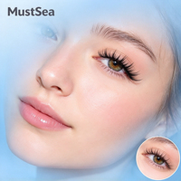 Faux cils effet naturel, cils de poupée, look manga, 30 paires, bandes de cils courtes et légères, bande transparente