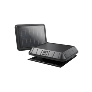 Ventilateur solaire pour grenier SunRise - Panneau de commande à distance en 3 parties |   30W ou 45W |   Base de bordure plate |   Refroidit jusqu'à 2 800 pieds carrés |   Fabriqué aux États-Unis |   25 ans - Product Image 1