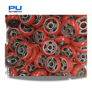 Thang Vi Heavy Duty 1 Ton Polyurethane Caster Wheel with Double Ball Bearings - Product Image 2