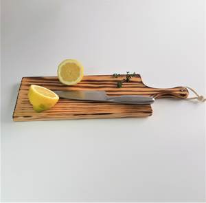 Tabla de Cortar de Madera de Alta Calidad con Mango, Apta para Alimentos, Madera Natural, Tabla de Preparación y Servicio de Cocina con un Elegante Estilo Rústico - Product Image 2