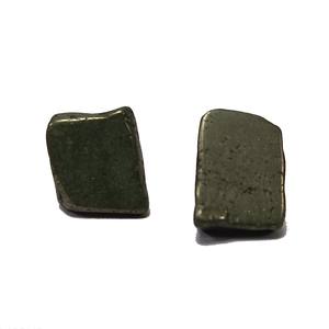 Haute qualité cristal pierre goujon pyrite puce boucles d'oreilles perles guérison pierre précieuse cristal mode ensemble de bijoux femmes goujon grossiste - Product Image 2