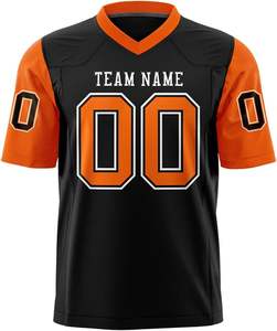 Maillots de football à manches courtes de qualité supérieure Logos brodés personnalisés uniforme de sport respirant pour les équipes de collèges professionnels - Product Image 6