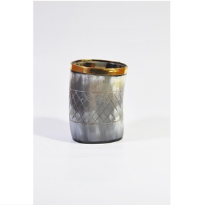 แตรตกแต่งผนังรูปสัตว์เขาควายธรรมชาติขัดเงา - Product Image 1