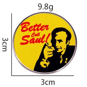 Broche esmaltado con estampado UV personalizado al por mayor, broche Better <span class=keywords><strong>Call</strong></span> Saul, insignia de aleación de Metal, accesorios - Product Image 2