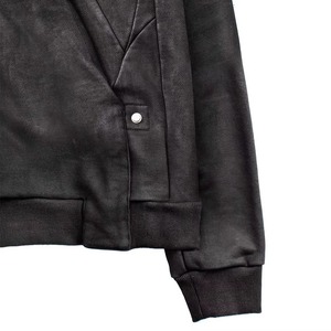 Sudadera con capucha y hombros caídos con logotipo personalizado de algodón 100% para hombre, jersey de gran tamaño, Sudadera con capucha y doble cremallera - Product Image 4