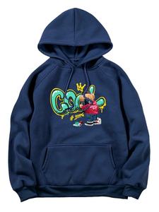 Sudaderas con Capucha de Algodón 100% OEM Más Vendidas, Logotipos y Diseños Impresos Personalizables, Sudaderas con Capucha Casuales de Gran Tamaño para Hombre - Product Image 4