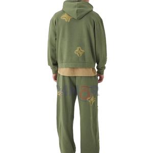 2025-26, la última gran oferta, ropa deportiva informal para hombres de peso pesado, chándal estampado por transferencia de calor, conjunto de capucha y pantalón de secado rápido - Product Image 4