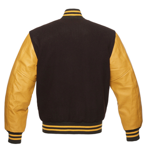 Veste Letterman de football pour jeunes de haute qualité du fabricant OEM personnalisée à la mode avec col montant - Product Image 6