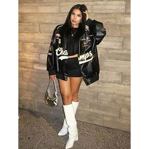 Wholesale High Quality Custom Fashion Streetwear Unisex Biker Motorcycle <b>Racing</b> <b>Jackets</b> <b>Vintage</b> Motorbike Bomber Breathable - Product Image 6