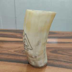 Personalizado único cuerno forma Premium Bar cristalería vidrio vikingo jarra cuerno cerveza alta calidad Natural búfalo cuerno chupito taza - Product Image 4