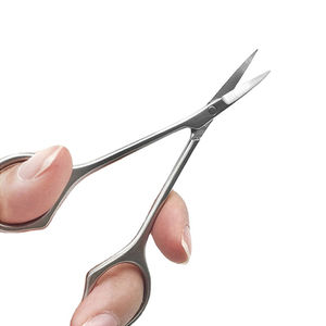 Ciseaux à cuticules droits en acier inoxydable, lame affûtée, pour droitiers, outil de beauté - Product Image 6