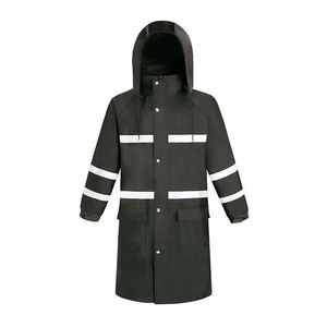 Vêtements de sécurité OEM haute visibilité pour adultes imperméable respirant bandes réfléchissantes long manteau de pluie pour la randonnée et les activités de plein air - Product Image 6