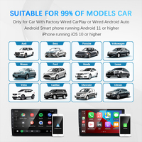 Adaptateur sans fil CarPlay Android Auto en gros 2 en 1 Boîte Port Prise en charge de Youtube Netflix Système d'infodivertissement pour voiture
