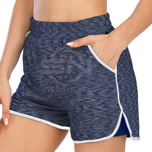 Pantalones cortos deportivos de alta calidad para mujer, novedad, Logo, cintura elástica, pantalones cortos, estilo deportivo informal, transpirable, diseño de moda - Product Image 3