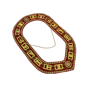 Collier maçonnique élégant, durable, en métal, réglable, confortable pour les cérémonies maçonniques, les rituels, les réunions et les utilisations spéciales - Product Image 2