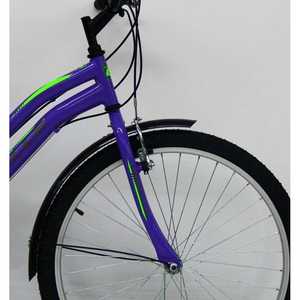 Dorello 2650 púrpura 6 velocidades 8 "Bicicleta de ciudad para damas horquilla de aluminio y marco de acero freno de disco rígido - Product Image 3