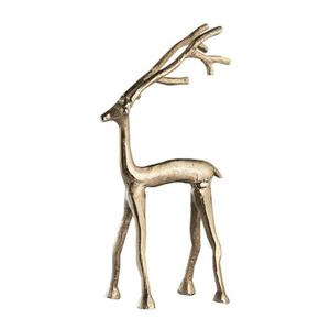 Sculpture animale finie en argent métal vente chaude modèle de renne de noël statue de cerf décorative et objet fabriqué en inde - Product Image 5