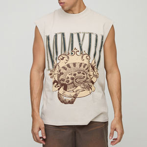 Ropa personalizada para hombres, tarifa al por mayor, servicio profesional de OEM, calidad portátil cómoda, último estilo, camiseta sin mangas para hombres - Product Image 1