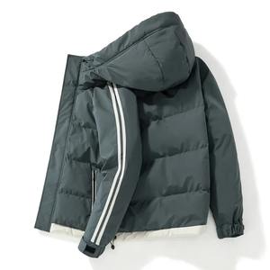 Chaqueta acolchada de algodón de lona con forro polar grueso para hombre nuevo de invierno - Product Image 2