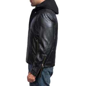 Chaqueta de cuero transpirable para hombre, chaqueta de cuero de otoño/invierno para hombre, chaqueta clásica para motocicleta para hombre al aire libre - Product Image 6