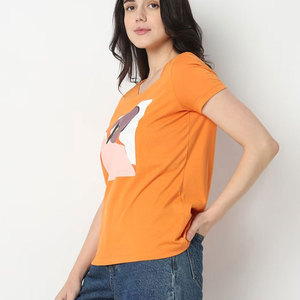 Camisetas transpirables de bajo precio para mujeres, camisetas de manga corta para adultos disponibles en stock - Product Image 3