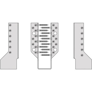 Simpson Strong Tie Beam Shoe BSN100/140, Patas Curvadas hacia Afuera de Acero Galvanizado en Caliente de 2 mm - Product Image 4