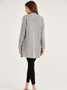 Rollio Mujer Premium Waterfall Knit Cárdigan de manga larga Casual Verano e invierno Ropa Premium - Product Image 2