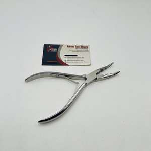 Alicates de Punta Curva de Tres Orificios, Acero Inoxidable de Grado Quirúrgico, Logotipo Personalizado Profesional OEM, Alicates de Alta Calidad para Extensiones de Cabello - Product Image 2
