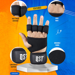 Venta caliente OEM Guantes de entrenamiento de fuerza ventilados para uso en el gimnasio Push-Ups Ejercicio de levantamiento de mancuernas Trabajo y flexiones - Product Image 4