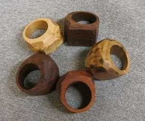 แหวนไม้8มม. แฟชั่นสุดฮอตแหวนเพชรสไตล์วินเทจได้รับการรับรองว่าเหมาะกับชายและหญิงเครื่องประดับคุณภาพพรีเมี่ยมที่กำหนดเองกันน้ำ - Product Image 4