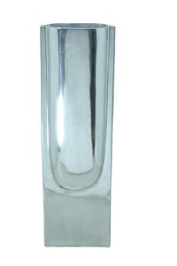 Nouveau design de vase à fleurs de haute qualité lot de deux pots en aluminium finition argentée pour la décoration de la maison salon et chambre à coucher - Product Image 3