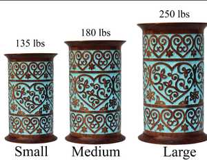 Urna de diseño de árbol y pájaros tallada a mano de madera dentro de color blanco borde hoja cuatro lados - Product Image 5