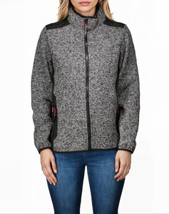 Chaqueta Polar Premium Transpirable de Corte Moderno con Cierre y Cuello Alto para Mujer, Chaqueta Abrigada y Suave para el Frío al por Mayor - Product Image 6