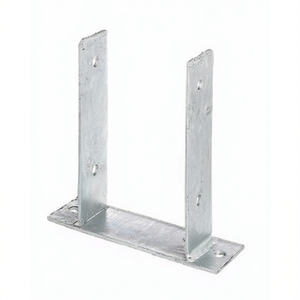 <b>U</b>-Shaped Post Support ETA-10/0210 91x200x60x50x200mm Hot-Dip Galvanized for <b>Bolting</b> Garden Buildings-GAH - Product Image 3