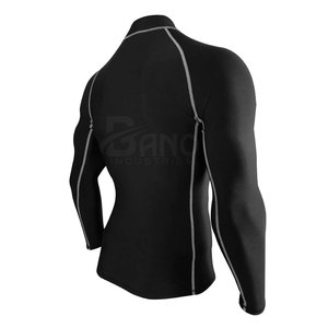 เสื้อกีฬาผ้าไนลอนสแปนเด็กซ์สีพื้นมีเอกลักษณ์สำหรับใช้กลางแจ้งงานตามสั่ง - Product Image 4