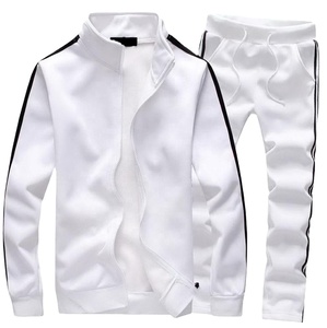 Nuevo 2023 Otoño/Invierno nuevo estilo cremallera deportes tecnología entrenamiento logotipo personalizado chándal blanco - Product Image 1