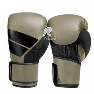 Gants de boxe en cuir personnalisés professionnels avec fermeture auto-agrippante antidérapante pour adultes - Utilisation en salle de sport - Product Image 4