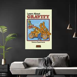 Póster de diseño moderno de Steven Rhodes, decoración de pared para aprender sobre la gravedad - Product Image 2