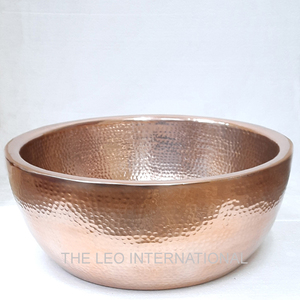 Tazón de Pedicura con Textura Martillada y Recubrimiento de Cobre, Diseño Redondo Elegante de Alta Calidad, Calidad Premium Japonesa - Product Image 5