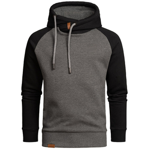 Sweat à capuche de luxe numérique personnalisé pour homme, coupe régulière, 100 % coton épais, bicolore, respirant et à séchage rapide pour l'hiver - Product Image 1