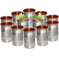 Verre en cuivre le plus pur de conception classique pour l'eau et les boissons verre à vin en cuivre de bonne qualité avec poli