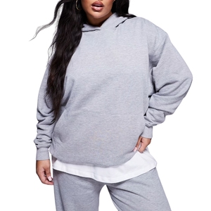 Sweat à capuche grande taille à séchage rapide pour femmes, manches longues, léger, respirant, pull-over, haut de sport doux, couleurs personnalisées - Product Image 1