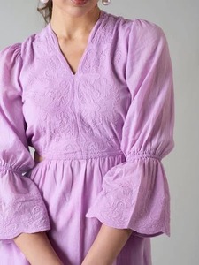 Vestido corto de algodón hecho a mano indio prerpersonalized novia boda Vestido de luna de miel regalo mujer elegante vestido de fiesta regalo para ella - Product Image 4