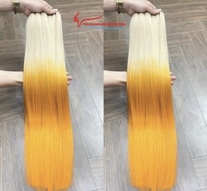 ผมต่อทรงกระดูกตรงสีน้ำตาลขนาด12-16นิ้วทำจากผมมนุษย์ชาวเวียดนาม100% ปรับแต่งสีและความยาวได้ - Product Image 6